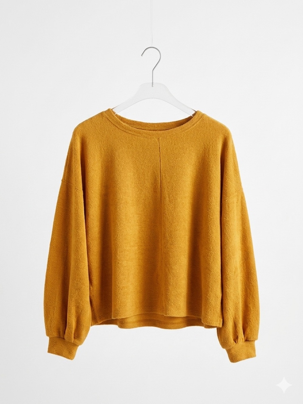 H&M Mustard Yellow Cropped Textured Jersey Top S - EUC